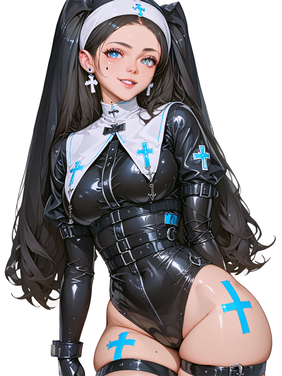 Hot Anime Goth Nun