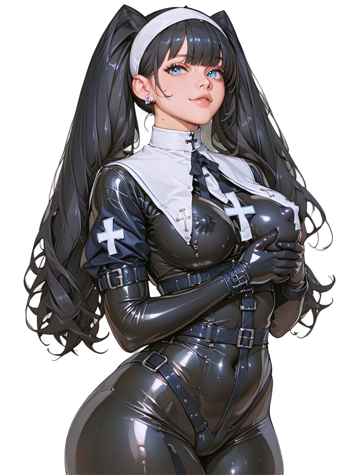 Hot Anime Goth Nun
