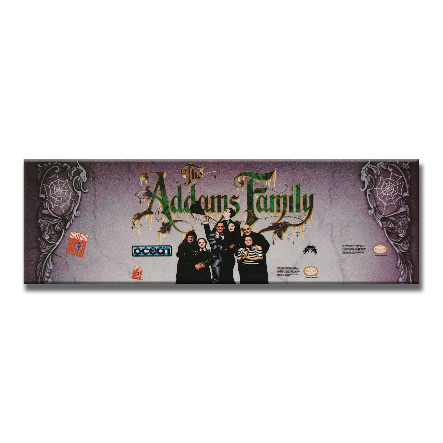 Adams Family Arcade Backlit Marquee Insert 26" x 8"