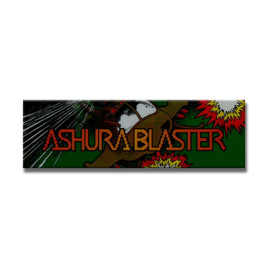 Ashura Blaster Arcade Backlit Marquee Insert 26" x 8"
