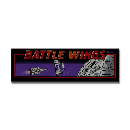 Battle Wings Arcade Backlit Marquee Insert 26" x 8"