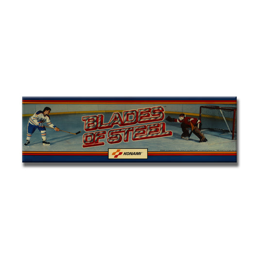 Blades of Steel Arcade Backlit Marquee Insert 26" x 8"