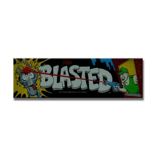 Blasted Arcade Backlit Marquee Insert 26" x 8"