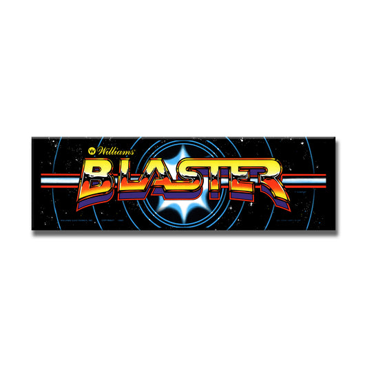 Blaster Arcade Backlit Marquee Insert 26" x 8"