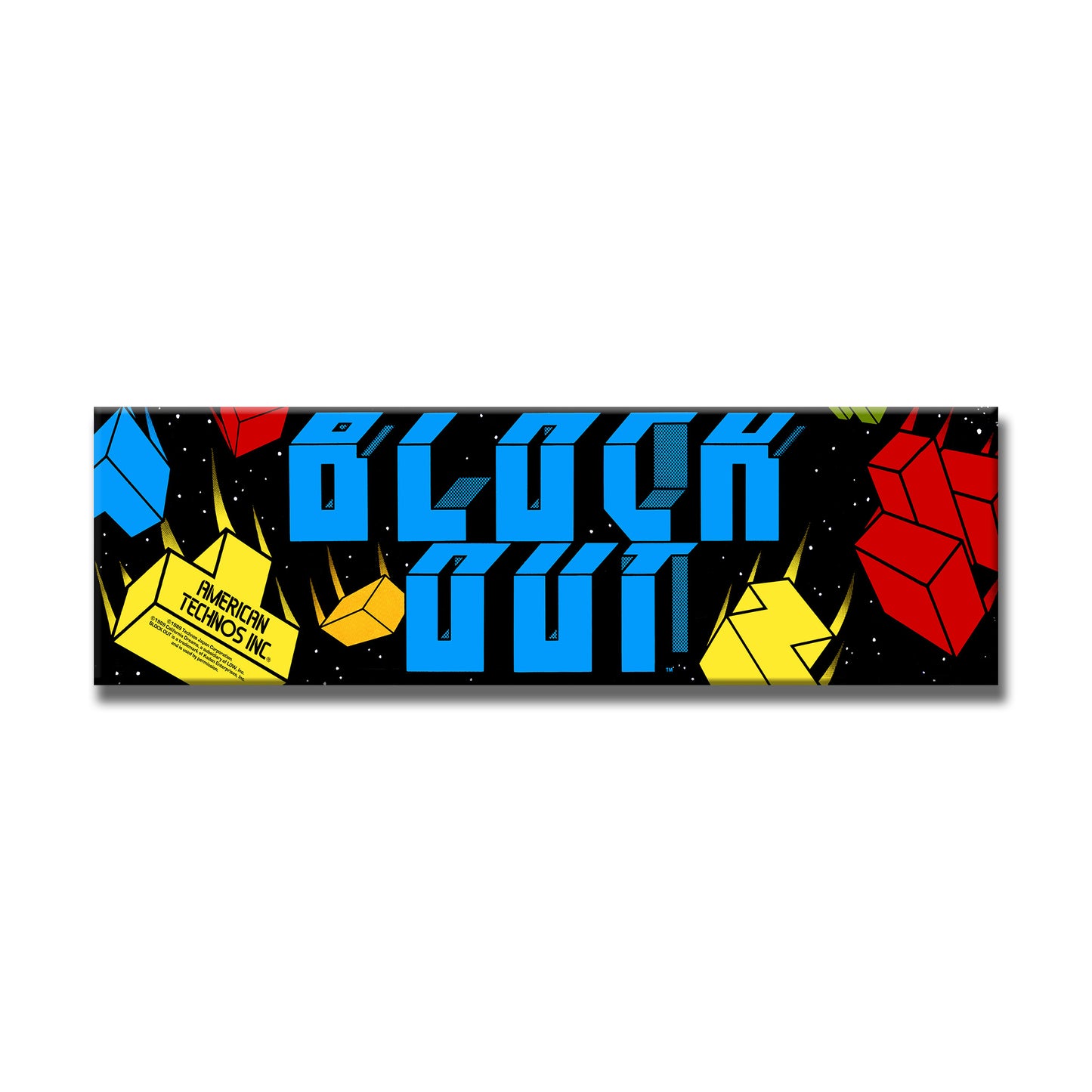 Block Out Arcade Backlit Marquee Insert 26" x 8"