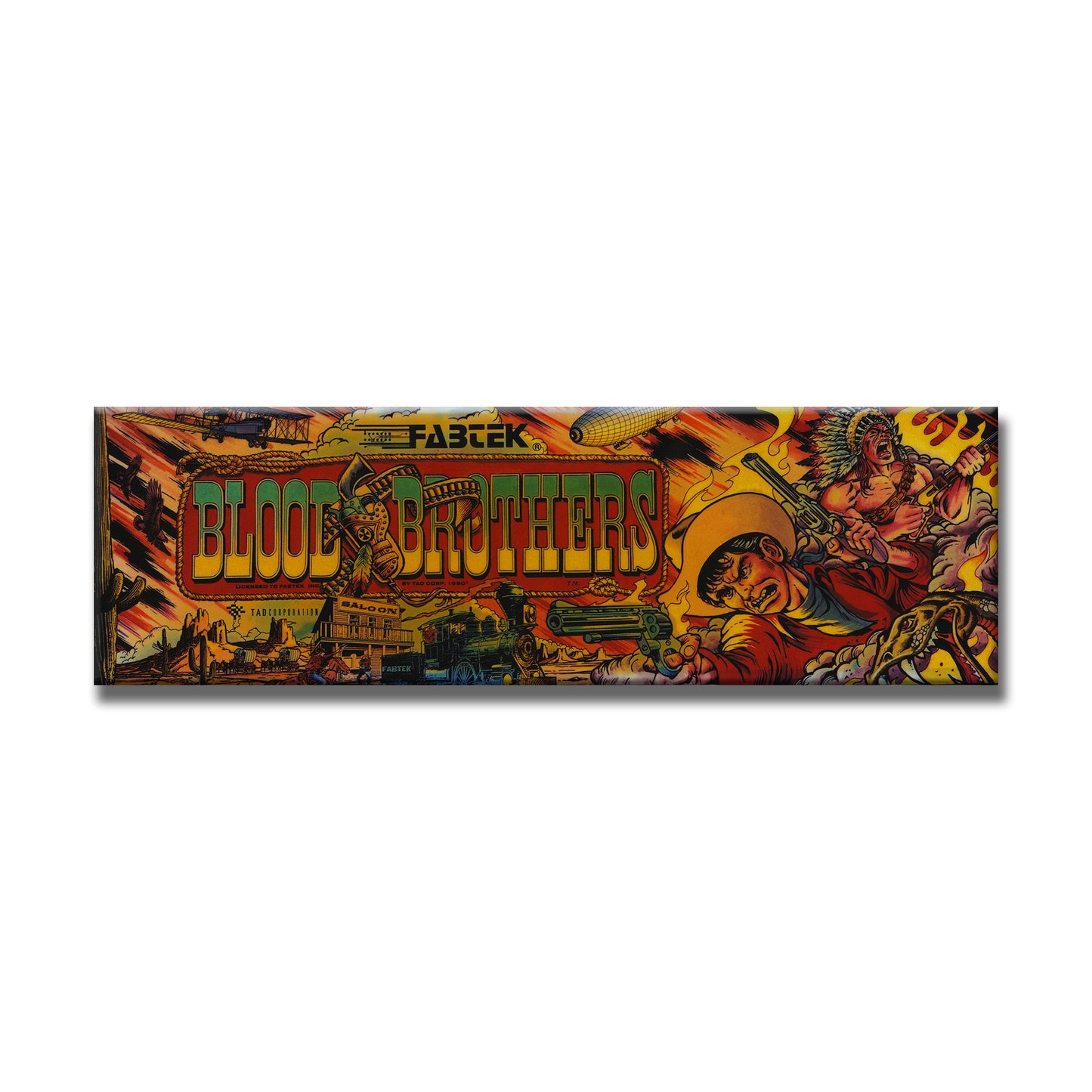 Blood Brothers Arcade Backlit Marquee Insert 26" x 8"
