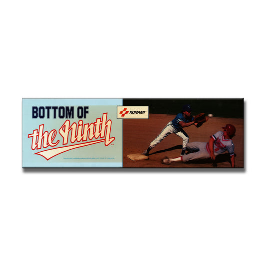 Bottom of the Ninth Arcade Backlit Marquee Insert 26" x 8"