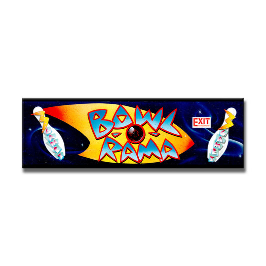 Bowl-O-Rama Arcade Backlit Marquee Insert 26" x 8"