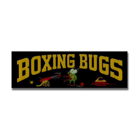 Boxing Bugs Arcade Backlit Marquee Insert 26" x 8"