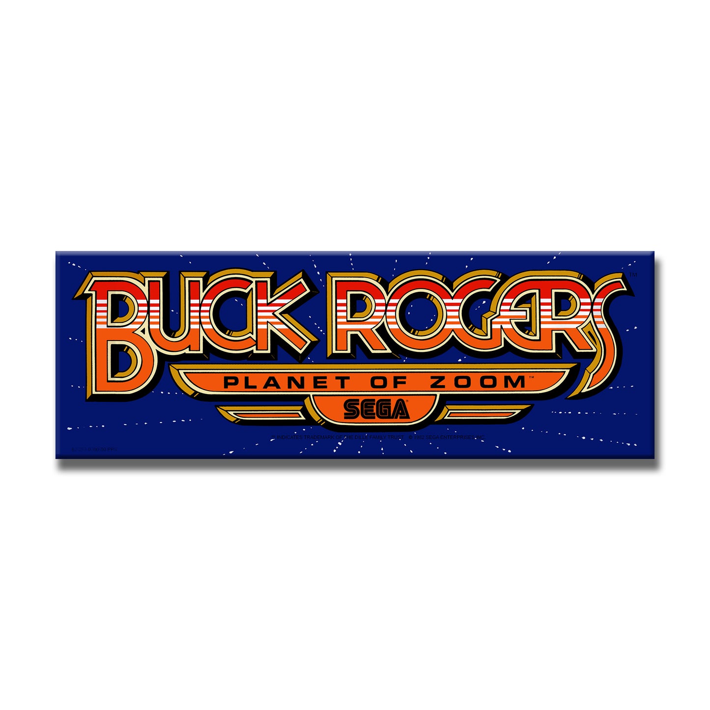 Buck Rogers Arcade Backlit Marquee Insert 26" x 8"