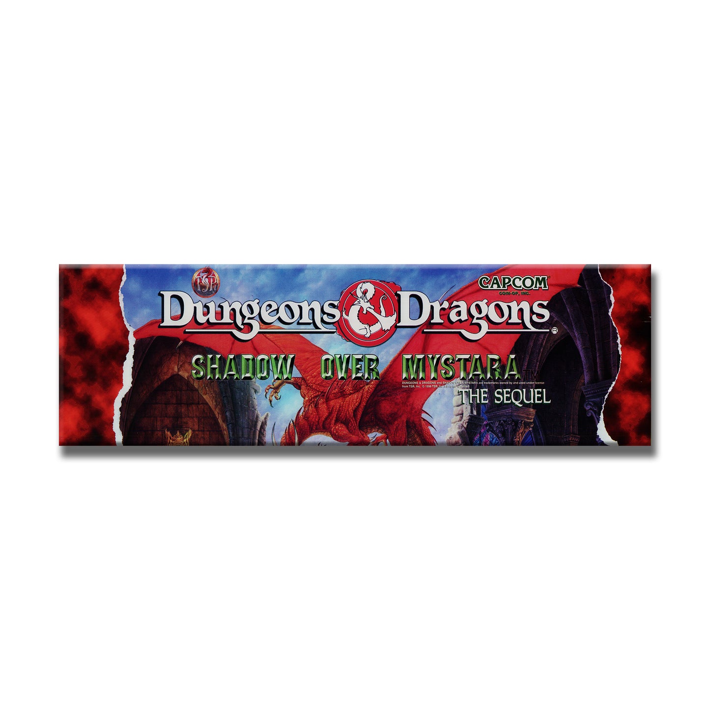 D&D Shadow Over Mystara Arcade Backlit Marquee Insert 26" x 8"