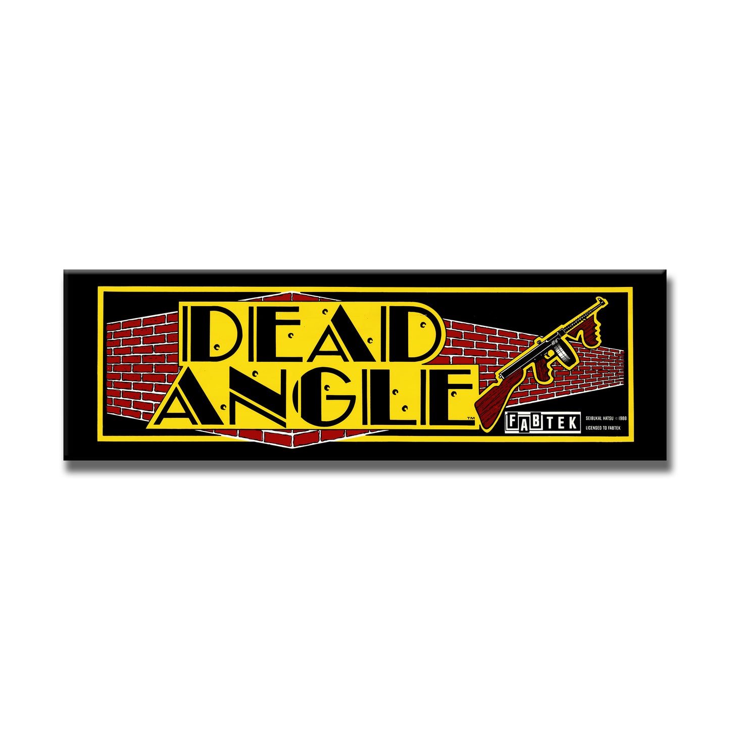 Dead Angle Arcade Backlit Marquee Insert 26" x 8"