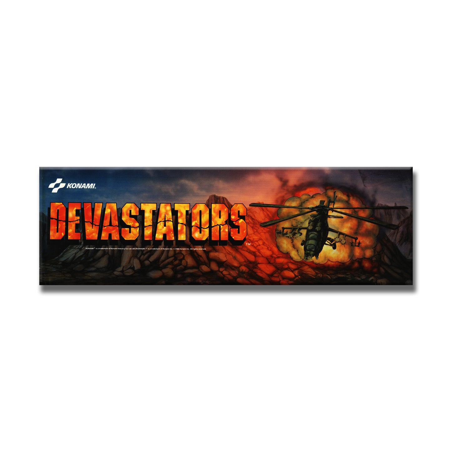 Devastators Arcade Backlit Marquee Insert 26" x 8"