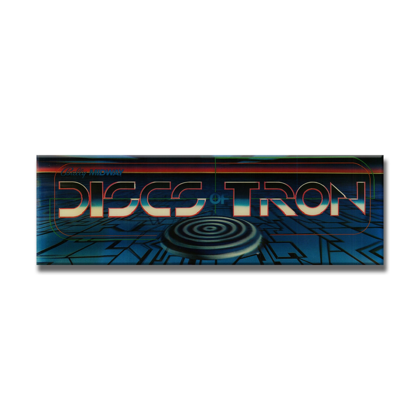 Discs of Tron Arcade Backlit Marquee Insert 26" x 8"