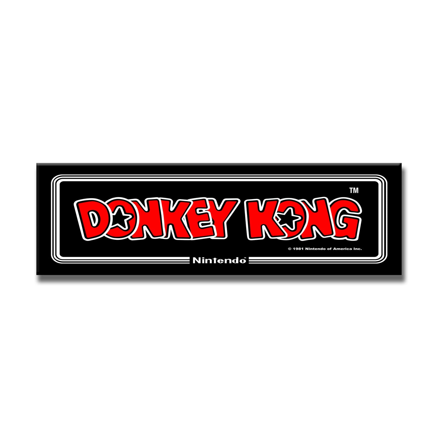 Donkey Kong Arcade Backlit Marquee Insert 26" x 8"