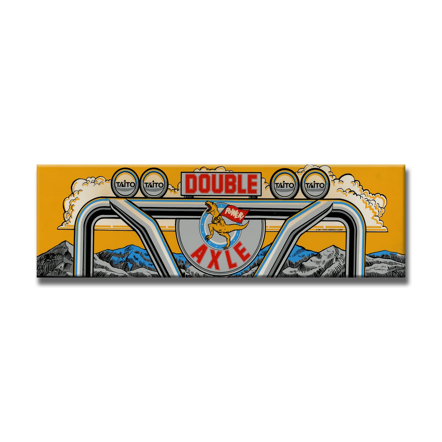 Double Axle Arcade Backlit Marquee Insert 26" x 8"