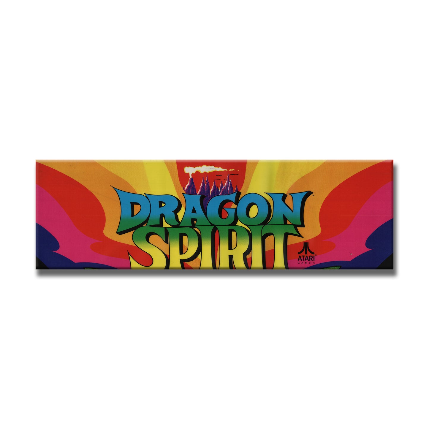 Dragon Spirit Arcade Backlit Marquee Insert 26" x 8"
