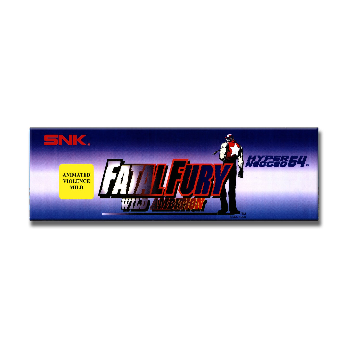 Fatal Fury Arcade Backlit Marquee Insert 26" x 8"
