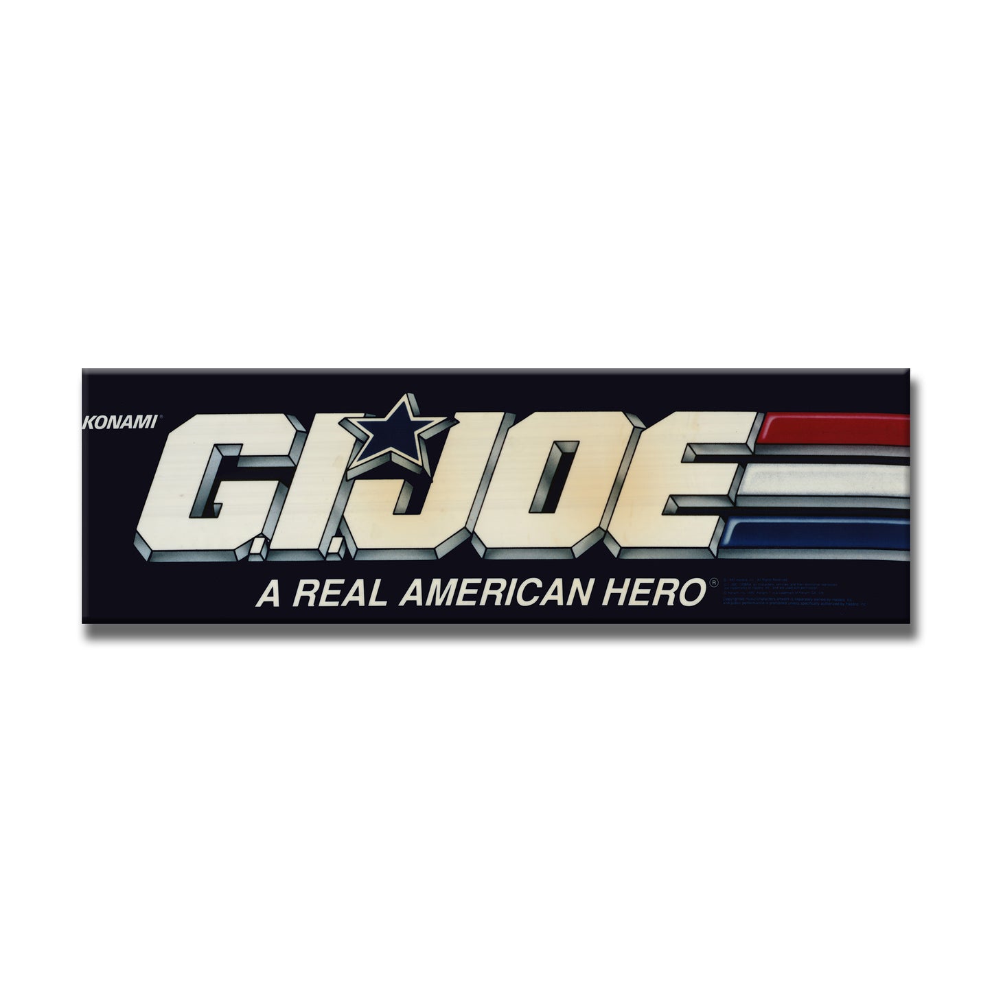 G.I. Joe Arcade Backlit Marquee Insert 26" x 8"