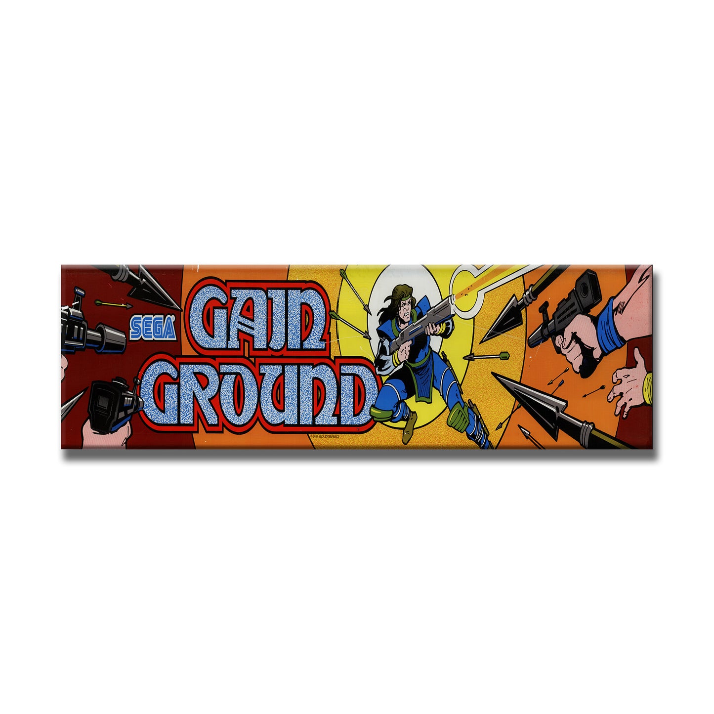 Gain Ground Arcade Backlit Marquee Insert 26" x 8"
