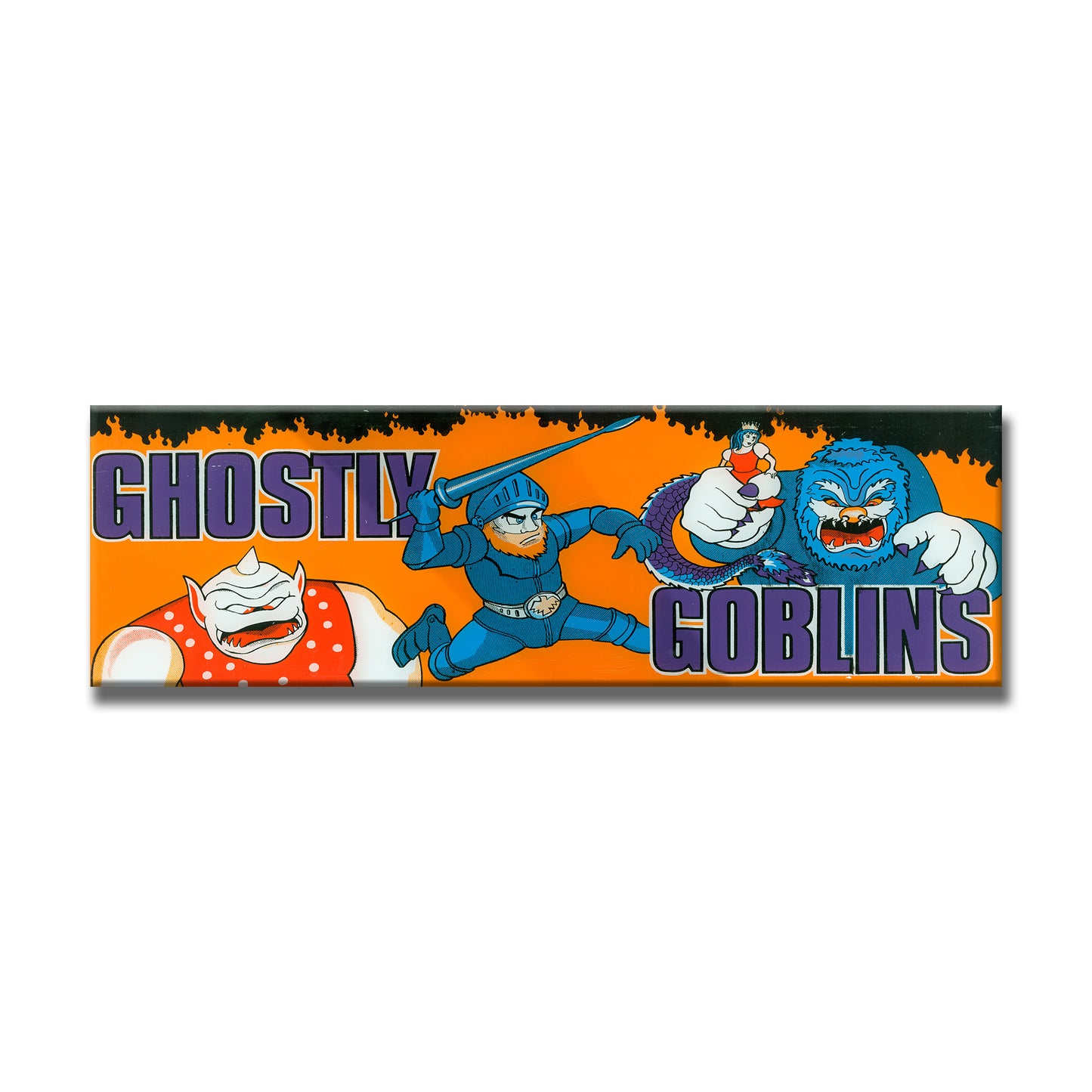 Ghostly Goblins Arcade Backlit Marquee Insert 26" x 8"