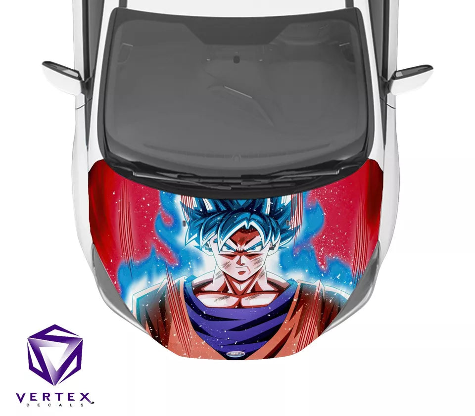 Goku Super Saiyan Blue Anime Hood Wrap 65 X 50