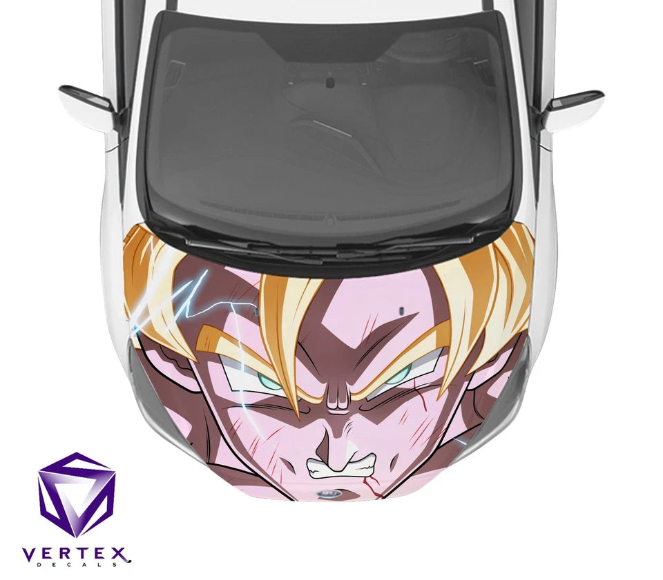 Goku SS2 Anime Hood Wrap 65" X 50"