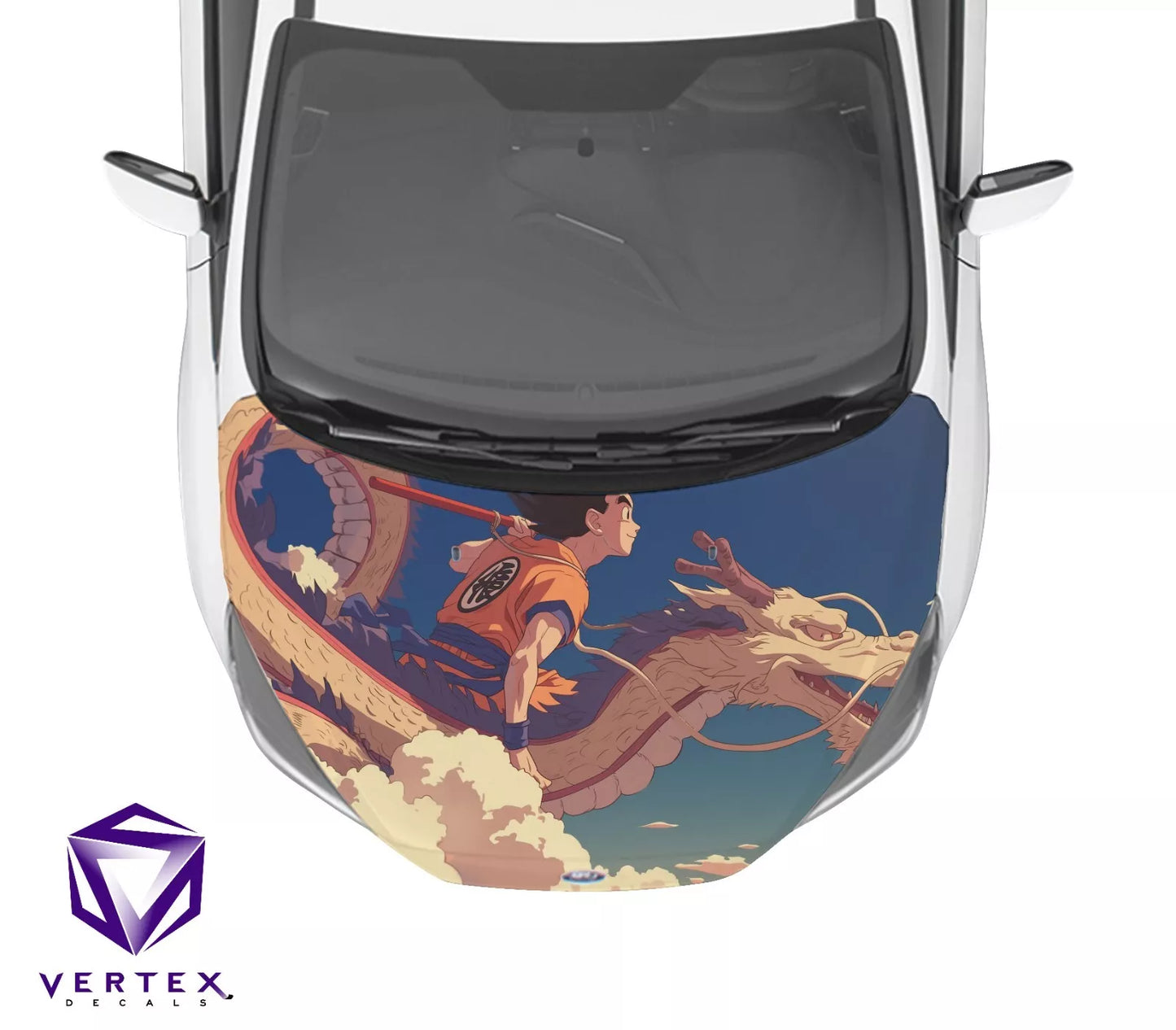 Goku & Shenron Anime Hood Wrap 65" X 50"