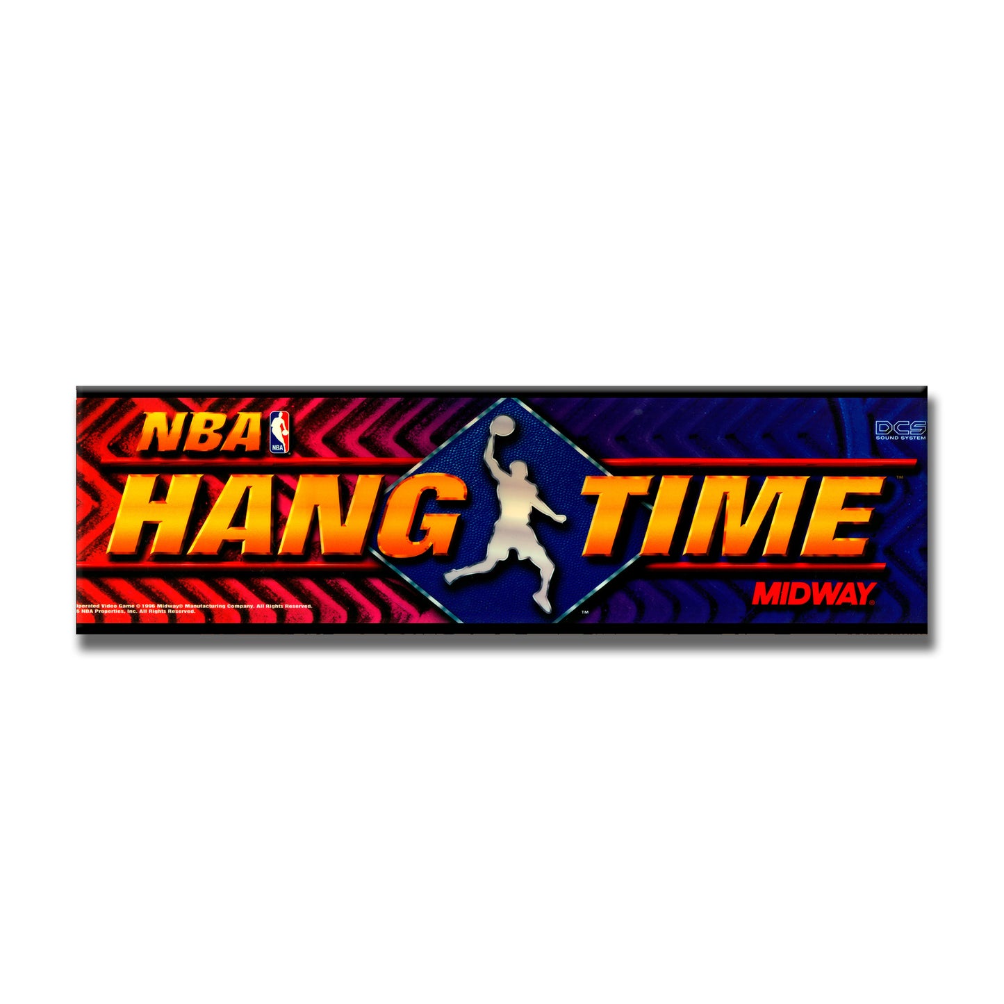 NBA Hang Time Arcade Backlit Marquee Insert 26" x 8"