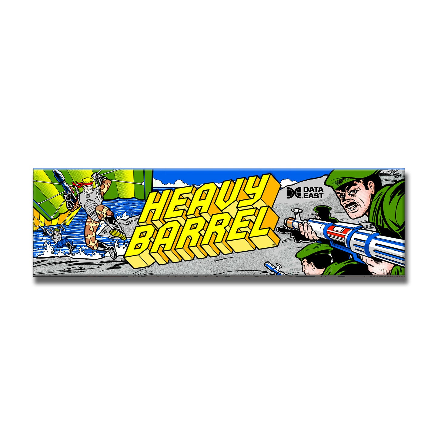 Heavy Barrel Arcade Backlit Marquee Insert 26" x 8"