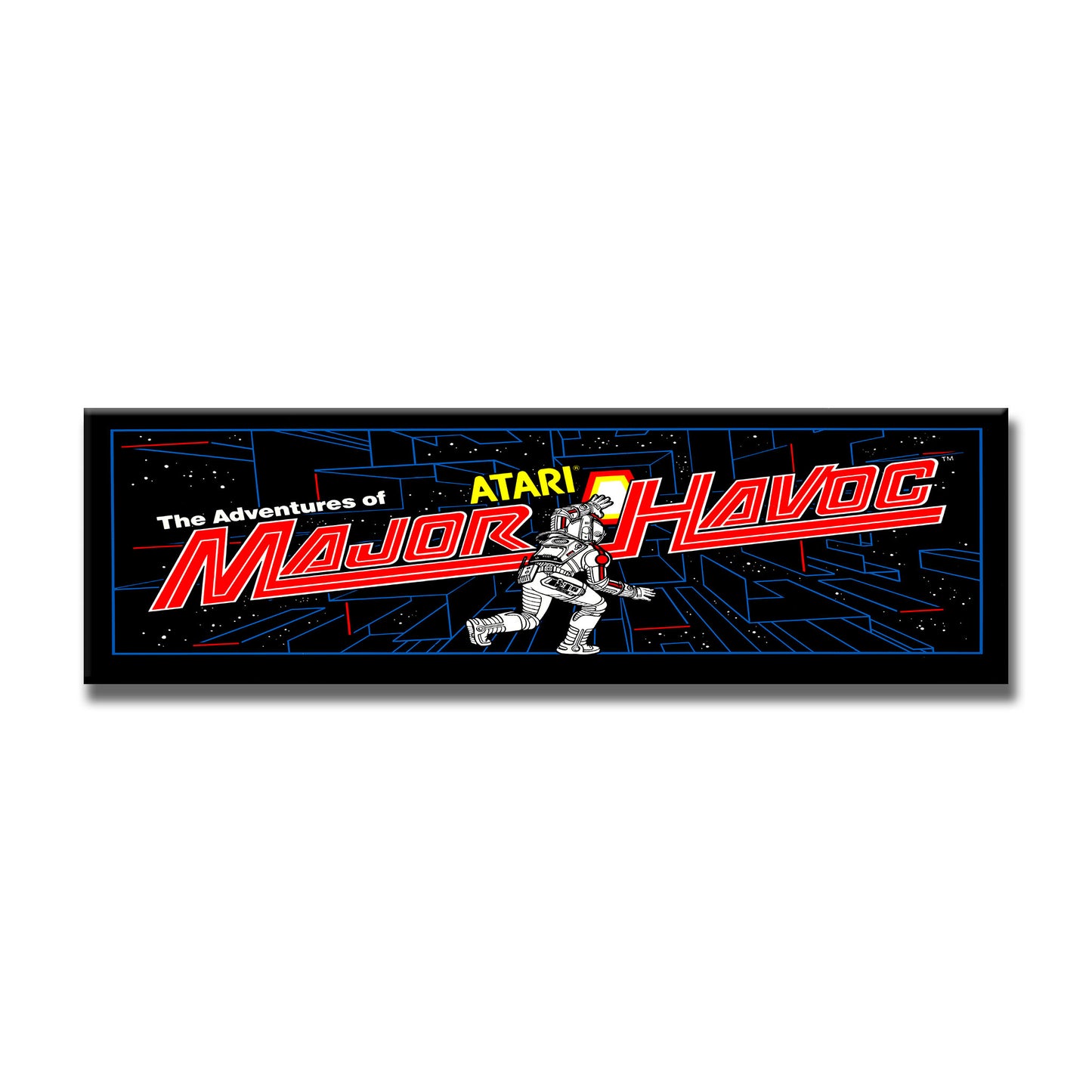 Major Havoc Arcade Backlit Marquee Insert 26" x 8"