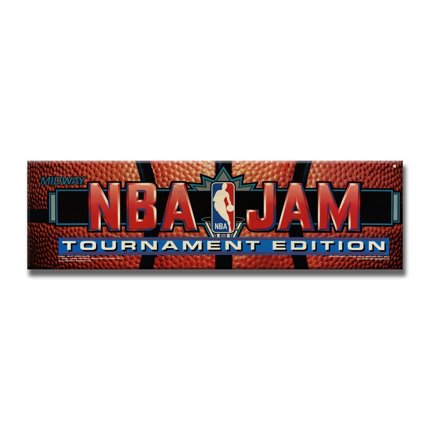NBA Jam Tournament Arcade Backlit Marquee Insert 26" x 8"