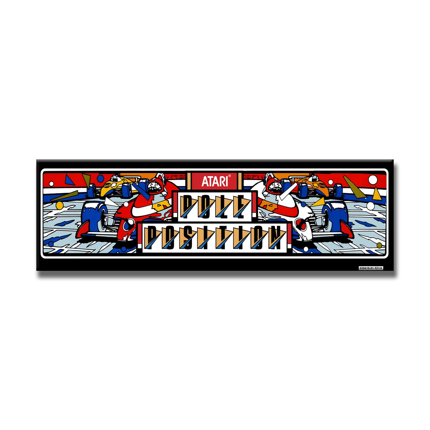 Pole Position Arcade Backlit Marquee Insert 26" x 8"