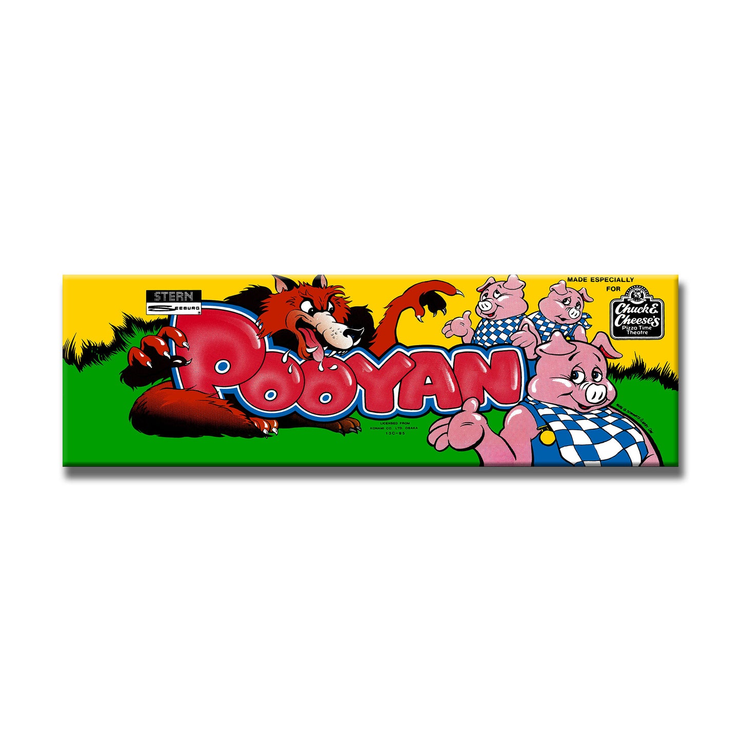 Pooyan Arcade Backlit Marquee Insert 26" x 8"