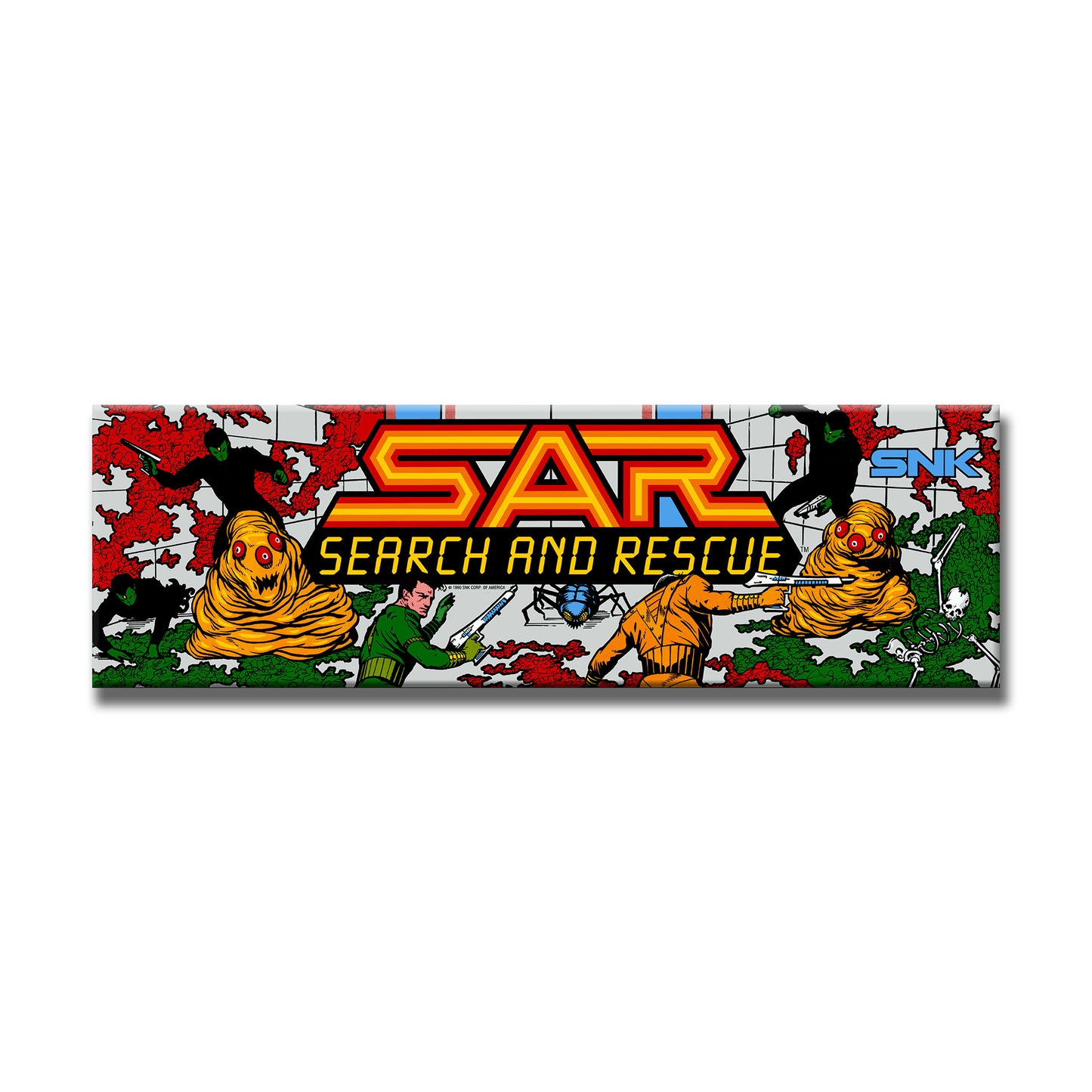Search and Rescue Marquee Arcade Backlit Marquee Insert 26" x 8"