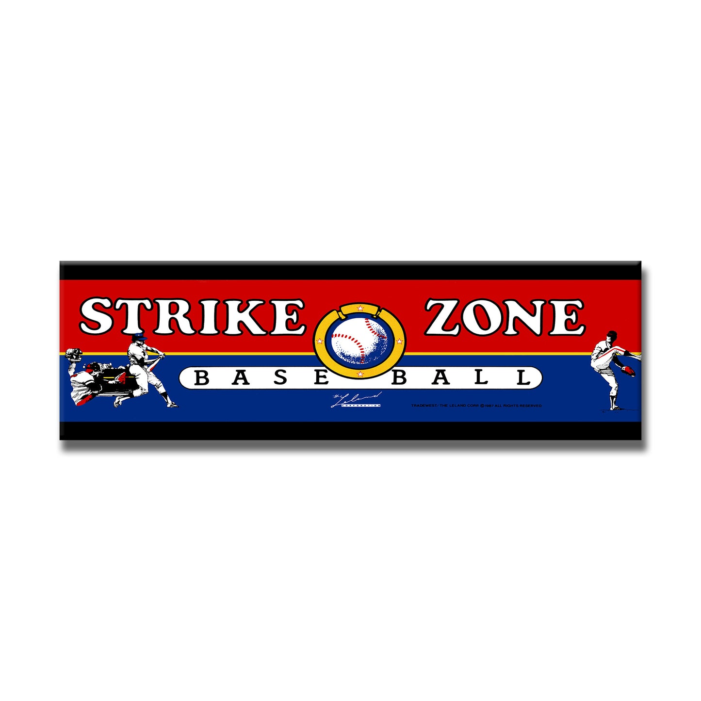 Strike Zone Baseball Marquee Arcade Backlit Marquee Insert 26" x 8"