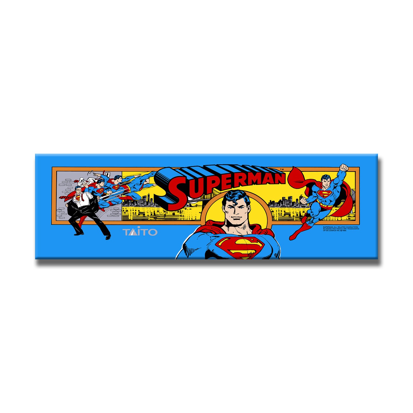 Superman Marquee Arcade Backlit Marquee Insert 26" x 8"