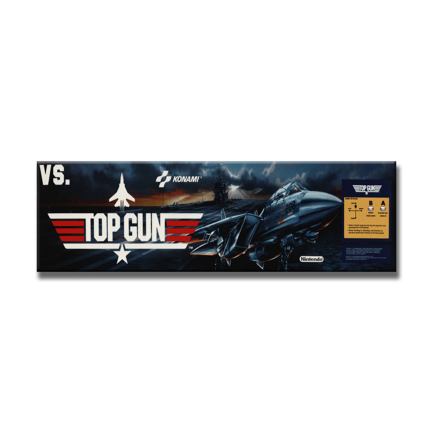 Top Gun Marquee Arcade Backlit Marquee Insert 26" x 8"