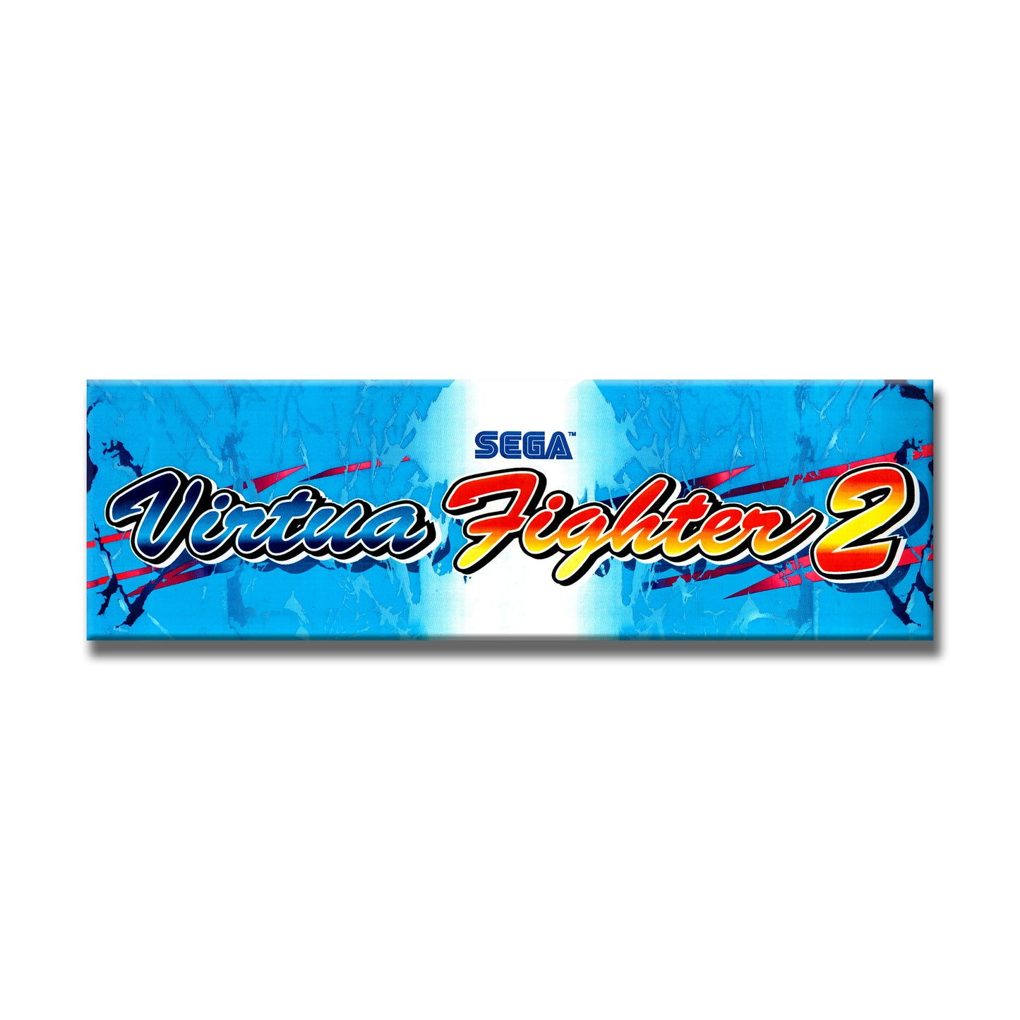 Virtua Fighter 2 Marquee Arcade Backlit Marquee Insert 26" x 8"