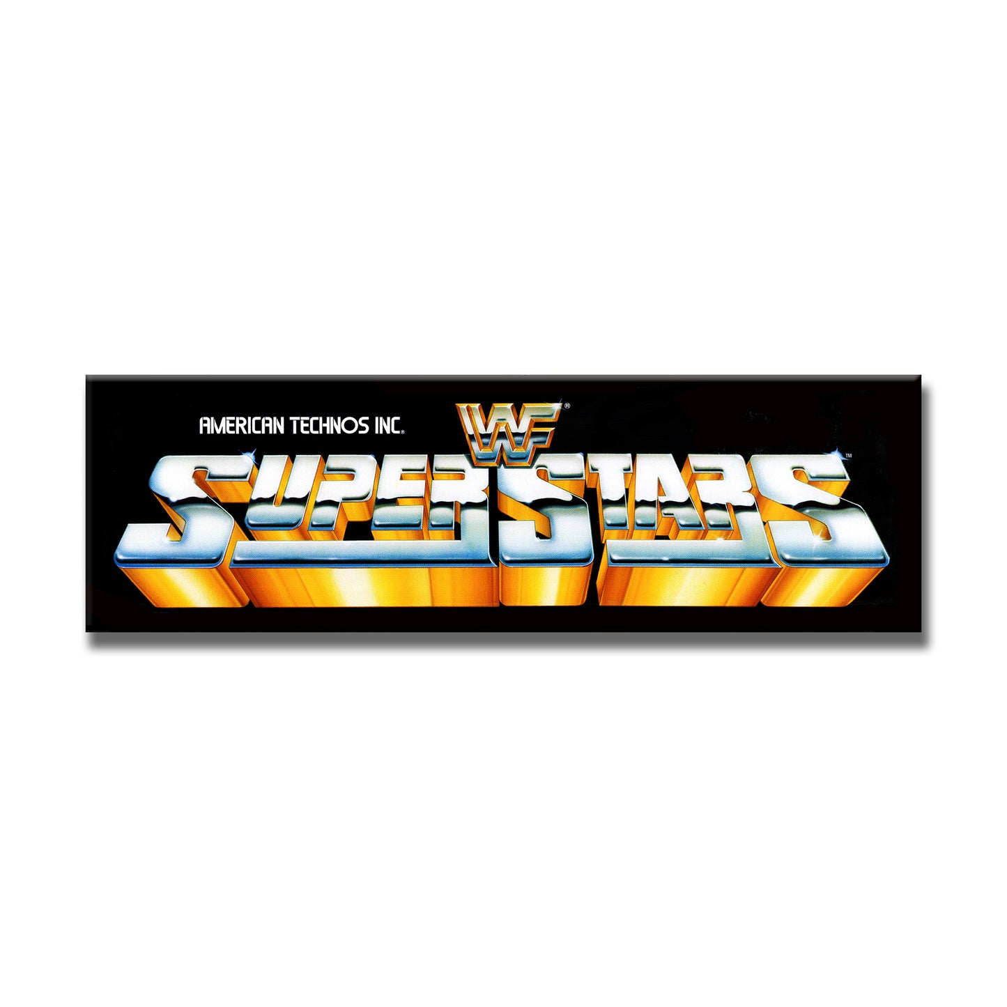 WWF Superstars Marquee Arcade Backlit Marquee Insert 26" x 8"
