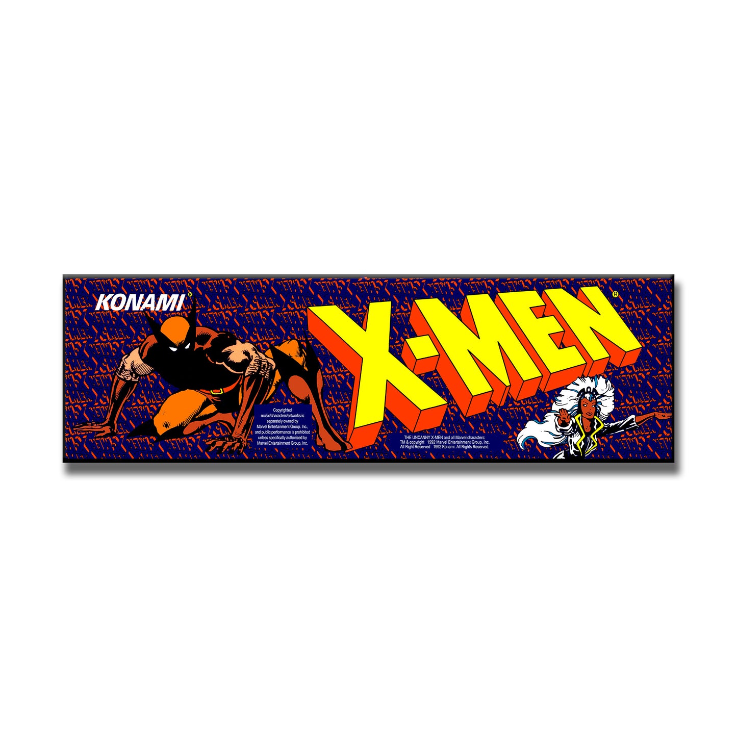 X-Men Marquee Arcade Backlit Marquee Insert 26" x 8"