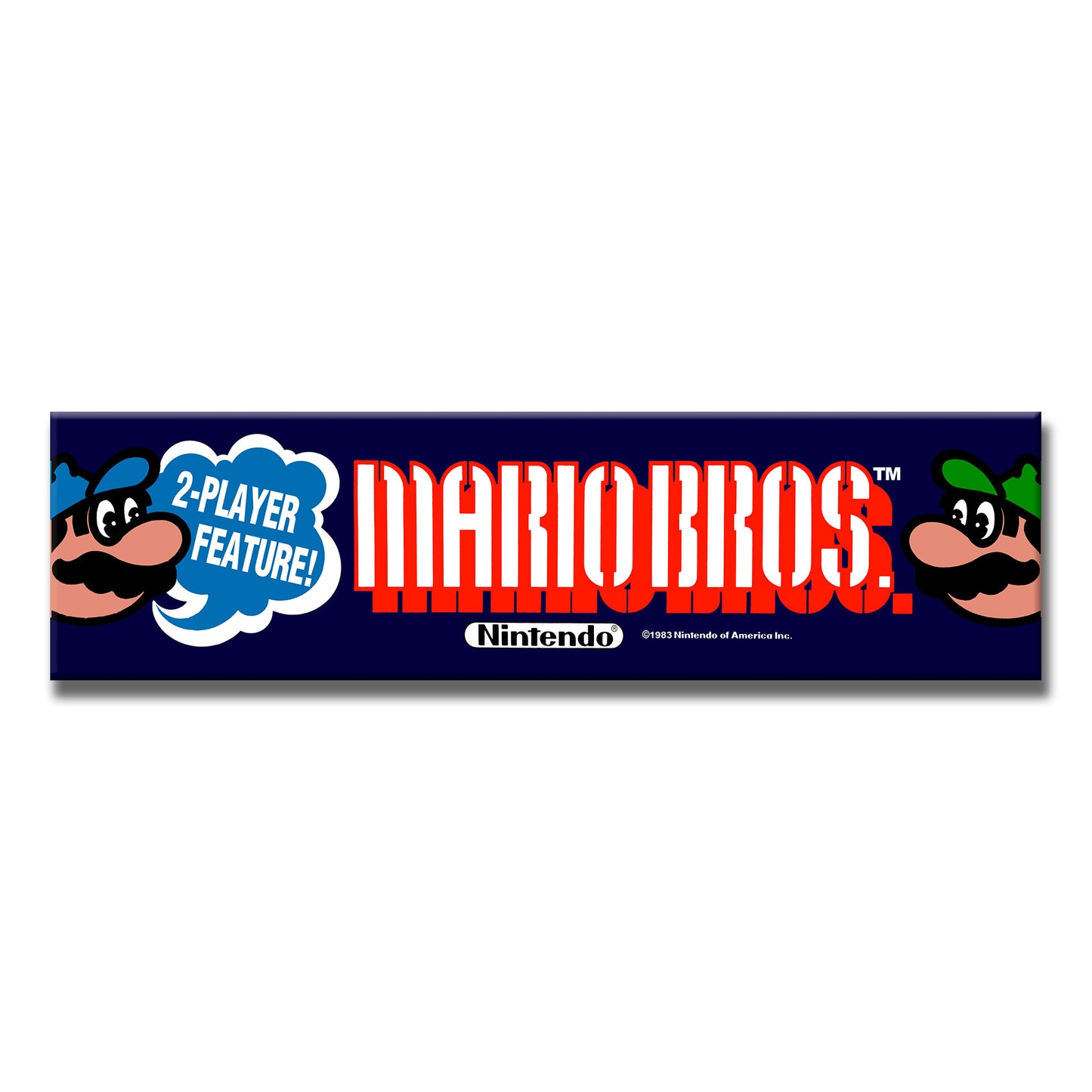 Mario Bros. 2 Player Arcade Backlit Marquee Insert 26" x 8"