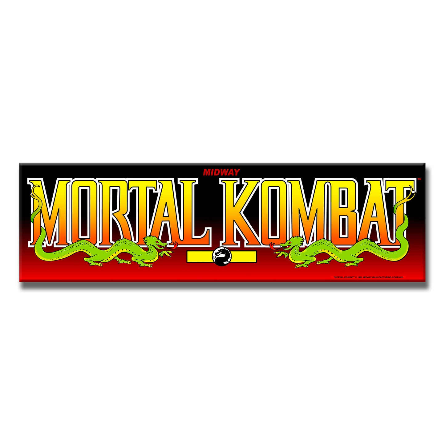 Mortal Kombat Arcade Backlit Marquee Insert 26" x 8"