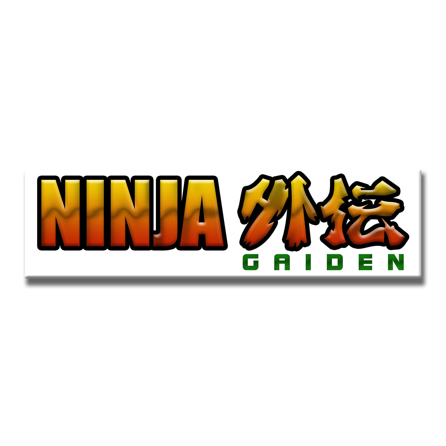 Ninja Gaiden Arcade Backlit Marquee Insert 26" x 8"