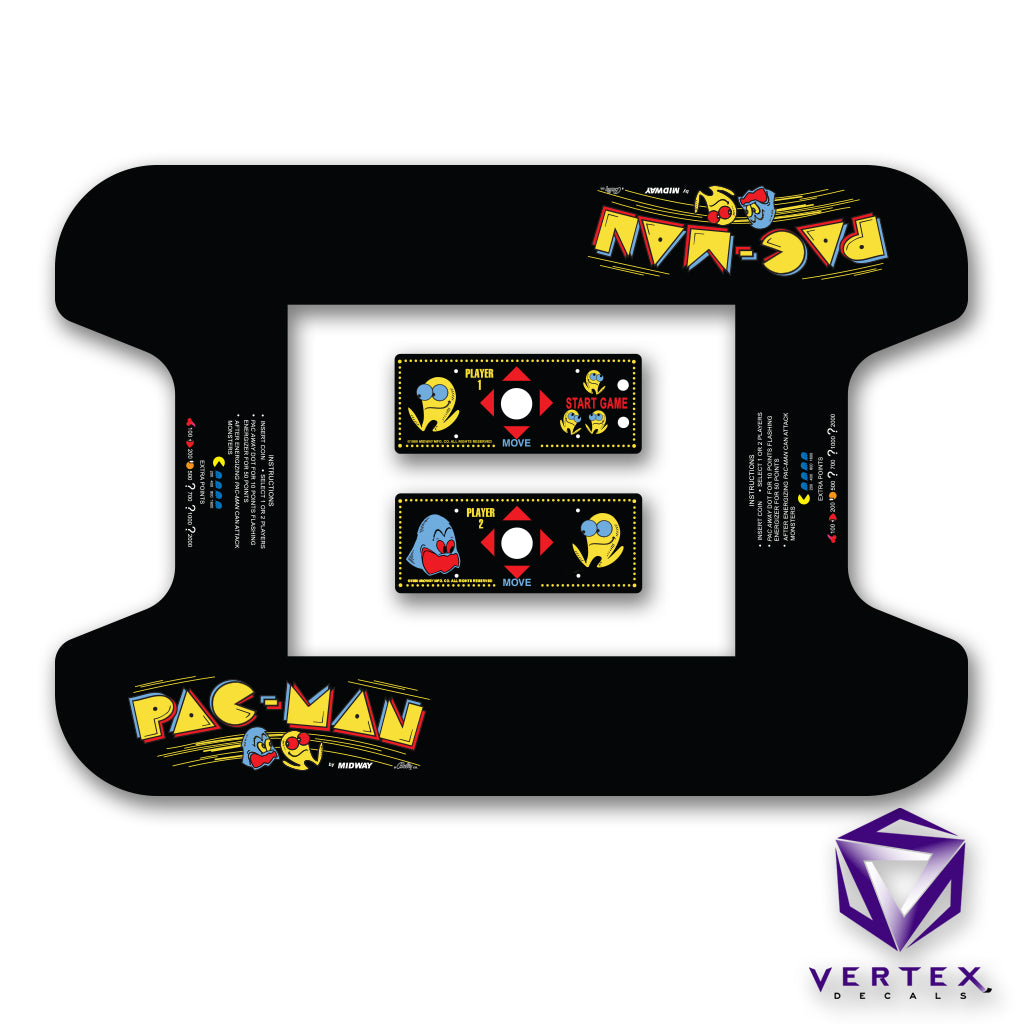 PAC-MAN Cocktail Glass Underlay with CPO