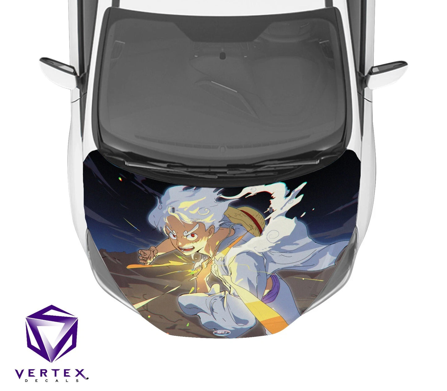 Luffy Gear 5 One Piece Anime Hood Wrap 65" X 50"