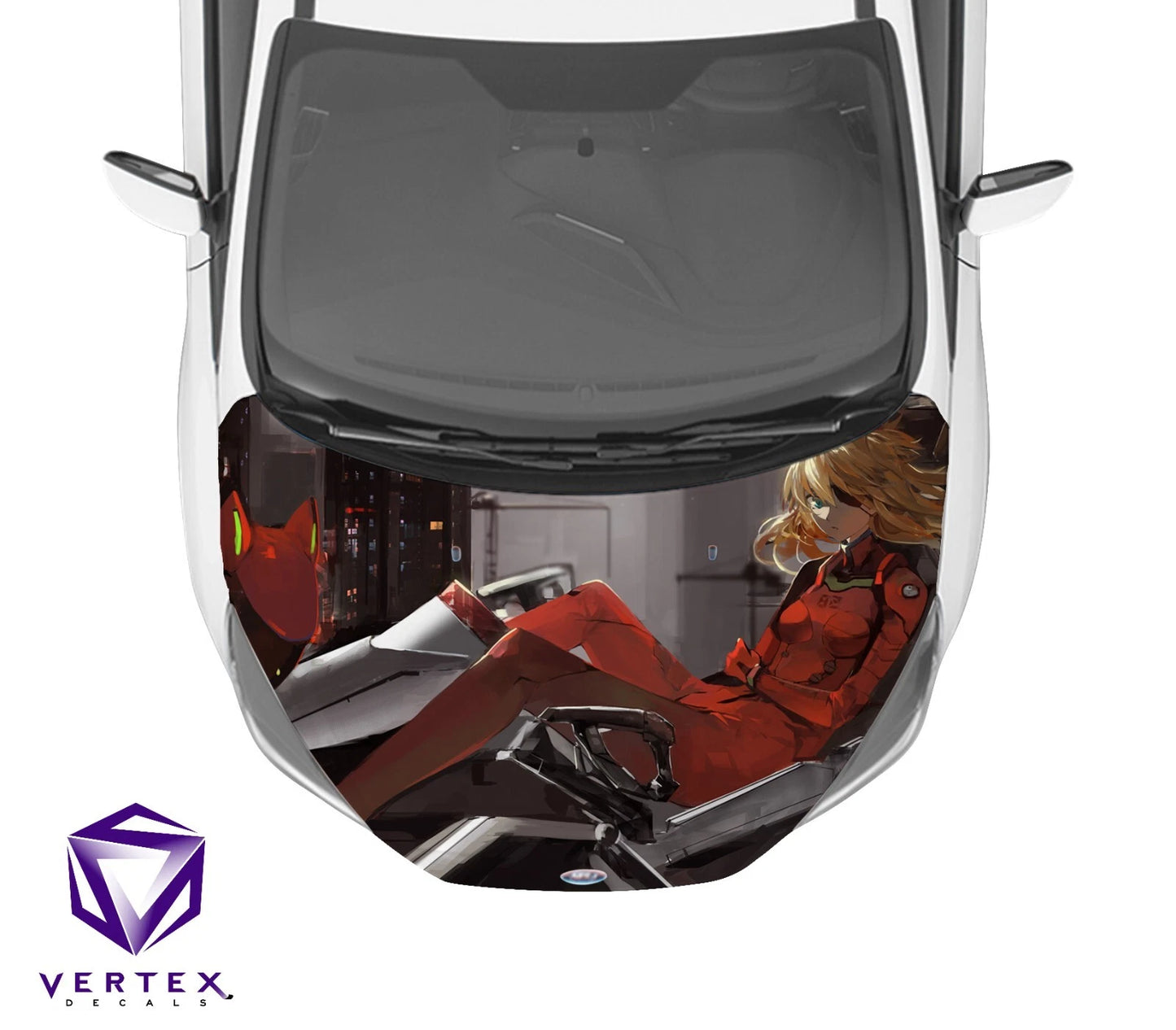 Asuka Neon Genesis Evangelion Anime Hood Wrap 65" X 50"