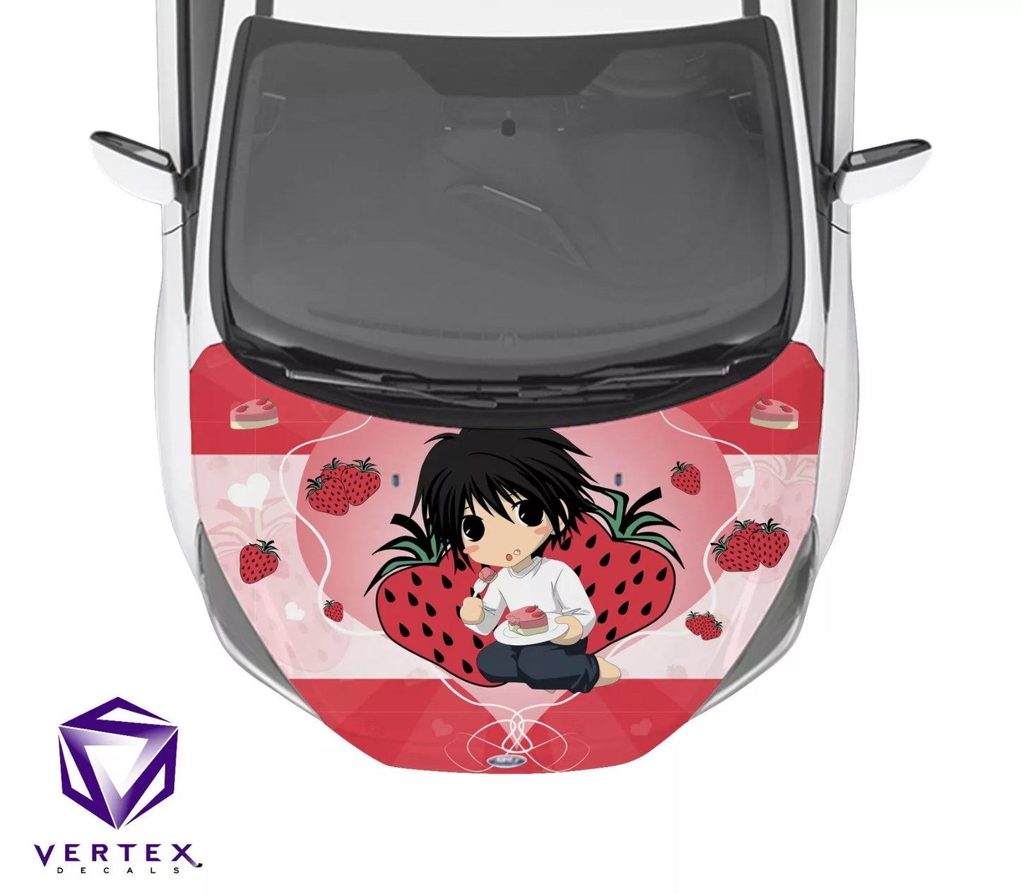 L Strawberry Death Note Anime Hood Wrap 65" X 50"