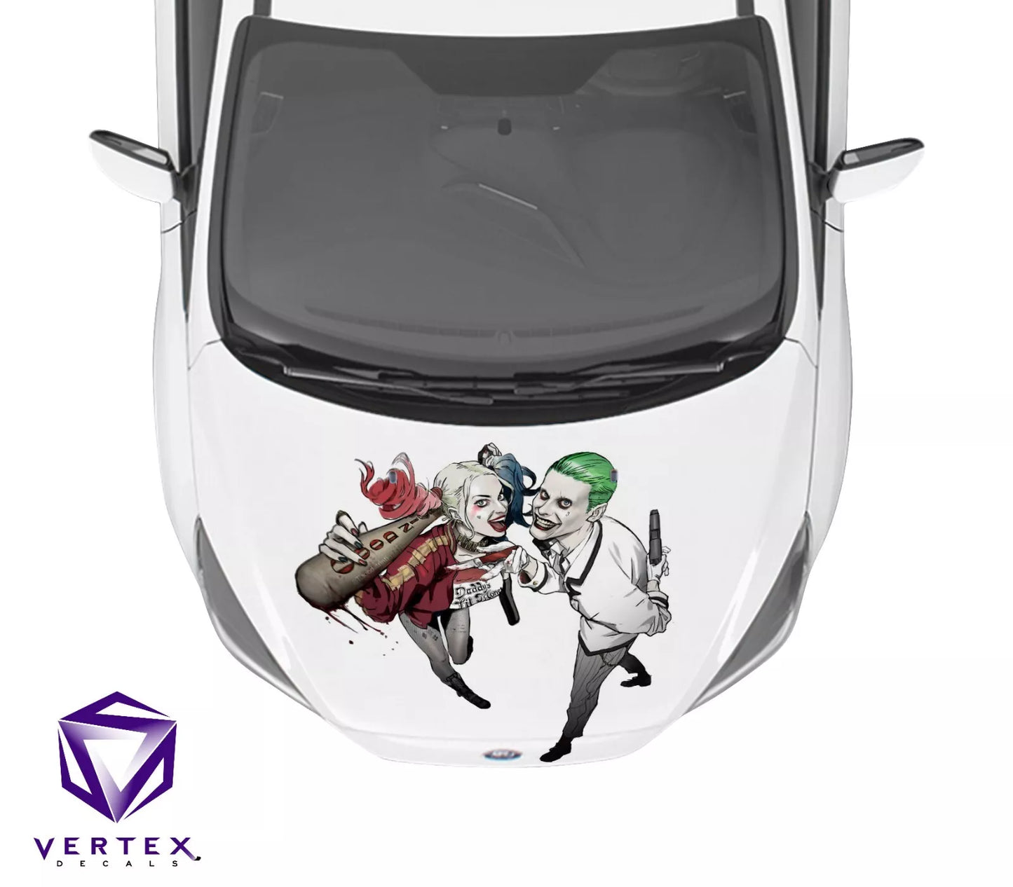 Harley Quinn & The Joker Comic Hood Wrap 65" X 50"