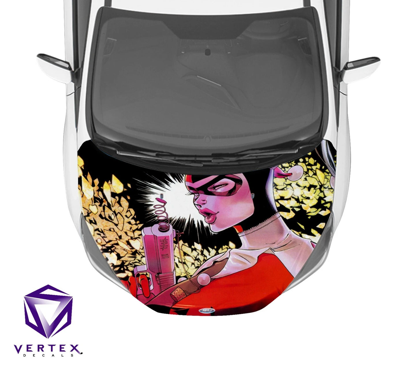Harley Quinn Comic Hood Wrap 65" X 50"